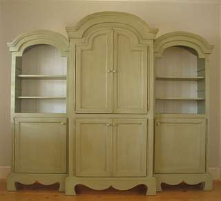 FARMHOUSE ARMOIRE with TWO HUTCHES