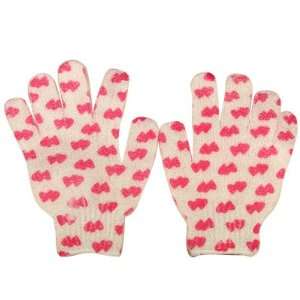 Body Refresh By Cala Product Double Hearts Exfoliating Bath Gloves 1 