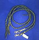 New Black Leather Braided Reins 3652