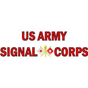 United States Army Signal Corps Window Strip Decal Sticker 