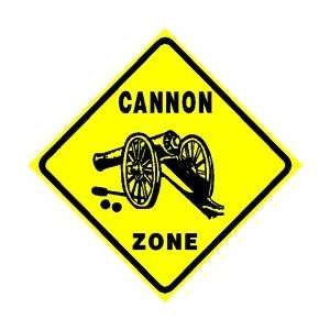  CANNON ZONE military weapon war gun sign