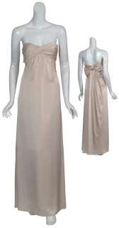 BCBG MAXAZRIA Satin Strapless Eve Gown Dress 12 NEW  