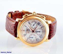 MAURICE LACROIX FLYBACK 18K Rose Gold AG 83411 WP 6108 Wristwatch 