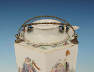Stunning Chinese Porcelain Cov. Teapot 8 Immortals 19th C.  