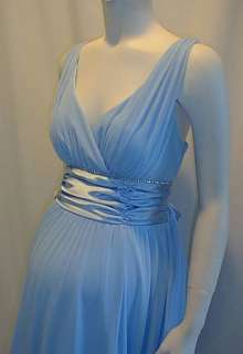 NEW Baby Blue Line Cocktail Maternity Dress LARGE Easter Boy Baby 