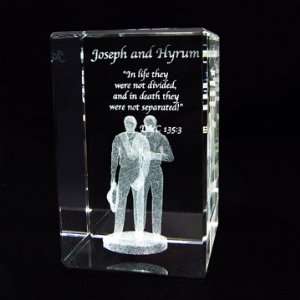  Joseph and Hyrum Crystal Cube