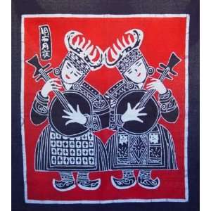 Beautiful Chinese Art Miao Batik Tapestry Girl Everything 
