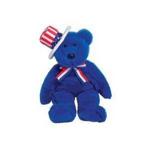  TY Beanie Buddy   SAM the Bear (Blue Version) Toys 