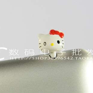 Hello Kitty Anti dust Plastic Plug Earphone Cover Iphone3G 4G 4S Phone 