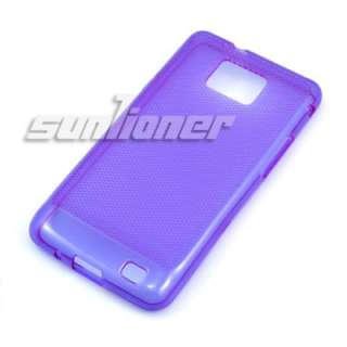 TPU Silicone Case Skin Cover for Samsung i9100,galaxy S ii,S2+LCD Film 