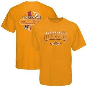  Los Angeles Lakers Majestic Ticket History III T Shirt 