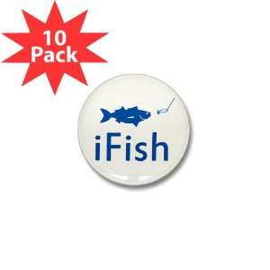  Mini Button (10 Pack) iFish Fishing Fisherman Everything 