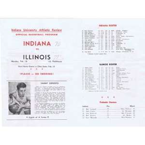    Indiana vs Illinois 1952 NCAA Game Program