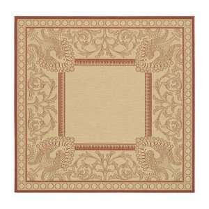  Safavieh Courtyard Collection CY2965 3701 Natural and Red 