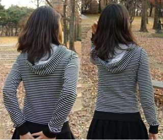 Forever 21 Striped Pullover Hoodie S M  
