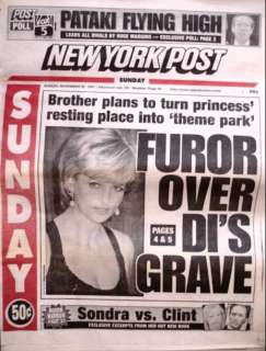 Princess Diana Cover Stories Newspaper Articles 1997  