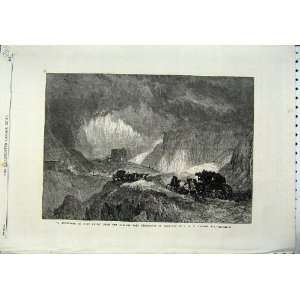  1865 Snowstorm Mont Cenis Horse Coach Farnley Hall Art 