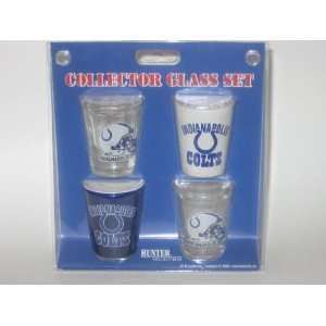  INDIANAPOLIS COLTS 4 Piece Collector SHOT GLASS SET 