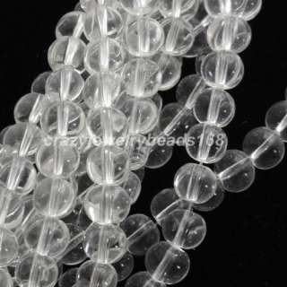 6MM White Quartz Globe Loose Beads Wholesale 5 Strand H024  