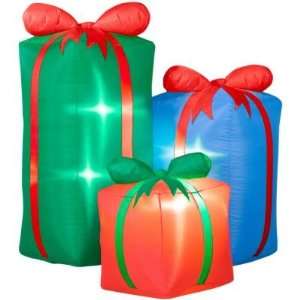  5ft Airblown Inflatable Christmas Presents Patio, Lawn 