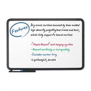  Ingenuity Dry Erase Board, Resin Frame with Tray, 36 x 24 