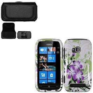  iFase Brand Nokia Lumia 710 Combo Green Lily Protective 