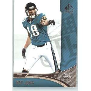Matt Jones   Jacksonville Jaguars   2006 SP Authentic Card # 42   NFL 