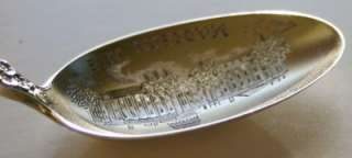   Sterling Silver Goldwash Buttercup Spoon Madison WI State Capitol