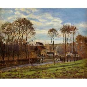  Oil Painting Pontoise, Les Mathurins Camille Pissarro 
