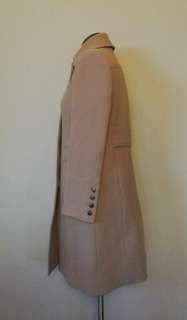 JCrew Double Cloth Metro Coat 6 P $298 warm gray Italian wool  