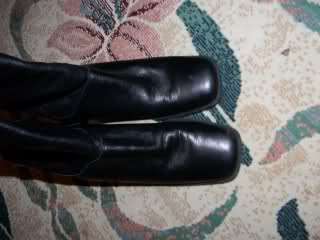 Ladies Black Leather Flat Boot Low Heel by Naturalizer   Sz. 7.5 