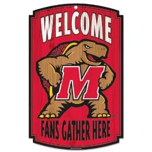 Maryland Terrapins Wall Sign   Wood Style  Kitchen 