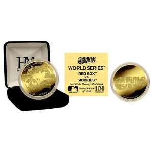  2007 World Series Commemorative 24Kt Gold Coin Red Sox 