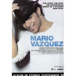  Mario Vazquez Original CD Promo Poster 2006