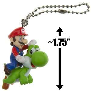  Mario and Yoshi ~1.75 Mini Figure Keychain   New Super Mario 