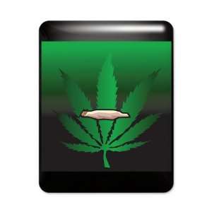  iPad Case Black Marijuana Joint and Leaf 