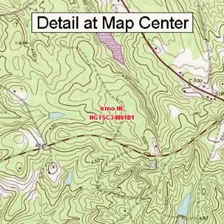USGS Topographic Quadrangle Map   Irmo NE, South Carolina (Folded 