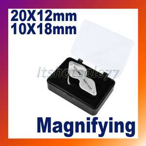 Dual Jewelers Eye Loupe Magnifying Magnifier gem 10x20x  