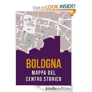 Bologna, Italia mappa del centro storico (Italian Edition 