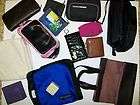 BIG LOT OF COSMETIC BAGS, TOTES, WALLETS, COIN PURSES, GAME BOY CASE 