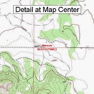  USGS Topographic Quadrangle Map   Mancos, Colorado (Folded 