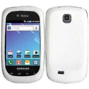  Samsung Dart T499 Silicone Skin Cover White Cell Phones 