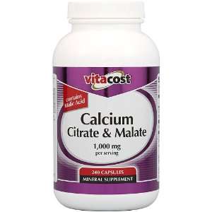  Vitacost Calcium Citrate & Malate    1,000 mg per serving 