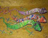 Gecko Sculpture African recycle Fair Trade lizard  