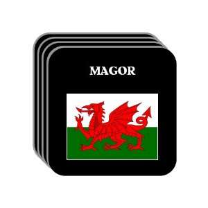  Wales   MAGOR Set of 4 Mini Mousepad Coasters 