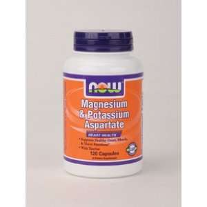  NOW Foods   Magnesium & Potassium Aspartate 120 caps 