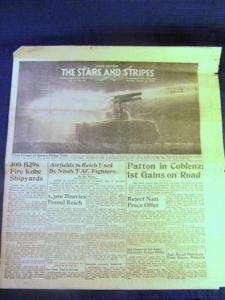 WWII STARS AND STRIPES Newspaper March 18th 1945 Liege  
