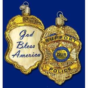  Police Badge Christmas Ornament