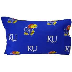  NCAA Kansas Jayhawks Royal Blue King Pillow Case
