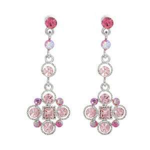  Perfect Gift   High Quality Antique Earrings with Pink 